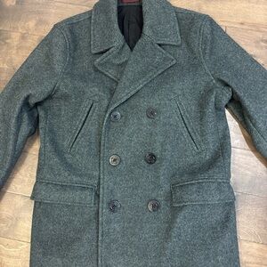 Old Navy Gray Peacoat with Notched Lapels